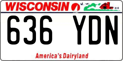 WI license plate 636YDN