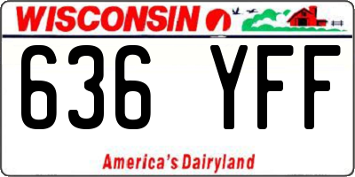 WI license plate 636YFF