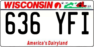 WI license plate 636YFI