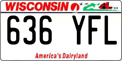WI license plate 636YFL