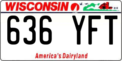 WI license plate 636YFT