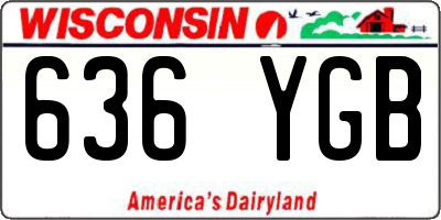 WI license plate 636YGB