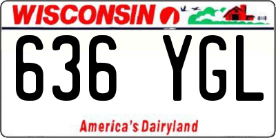 WI license plate 636YGL