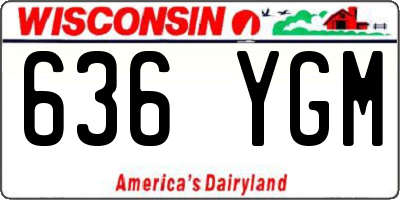 WI license plate 636YGM