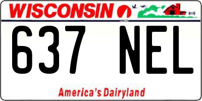 WI license plate 637NEL
