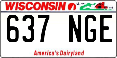 WI license plate 637NGE