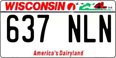 WI license plate 637NLN