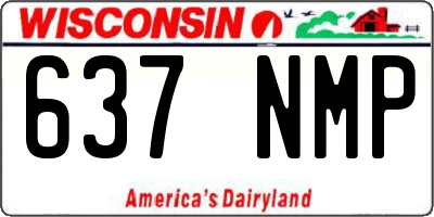WI license plate 637NMP