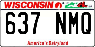 WI license plate 637NMQ