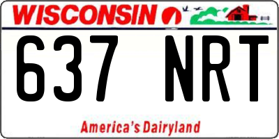 WI license plate 637NRT