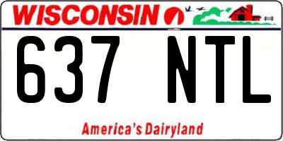 WI license plate 637NTL