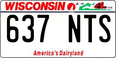 WI license plate 637NTS