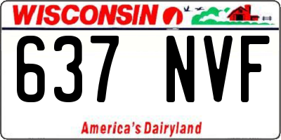 WI license plate 637NVF
