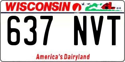 WI license plate 637NVT