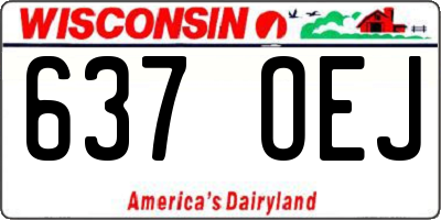 WI license plate 637OEJ