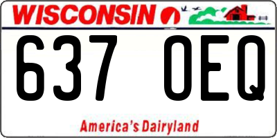 WI license plate 637OEQ