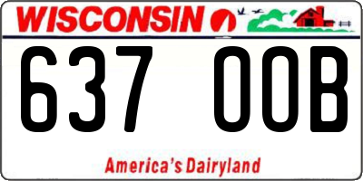WI license plate 637OOB