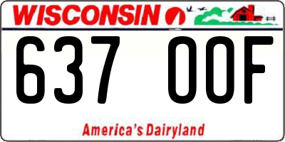 WI license plate 637OOF