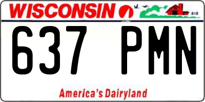 WI license plate 637PMN