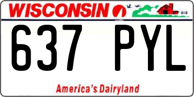 WI license plate 637PYL
