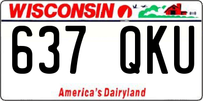 WI license plate 637QKU