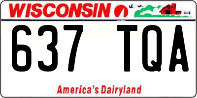 WI license plate 637TQA