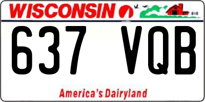 WI license plate 637VQB