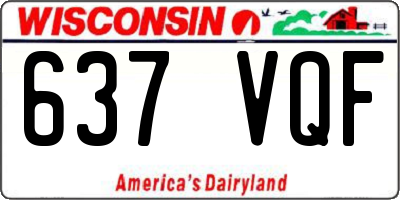 WI license plate 637VQF