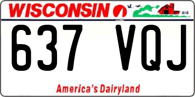 WI license plate 637VQJ