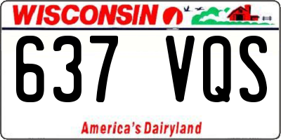 WI license plate 637VQS
