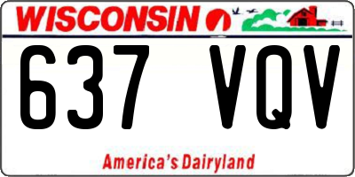 WI license plate 637VQV