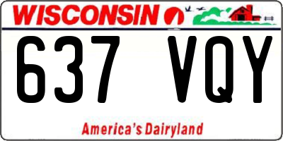 WI license plate 637VQY
