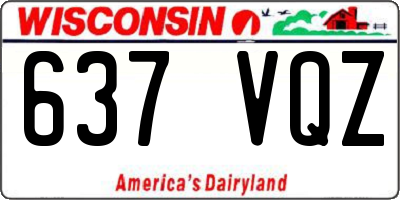 WI license plate 637VQZ