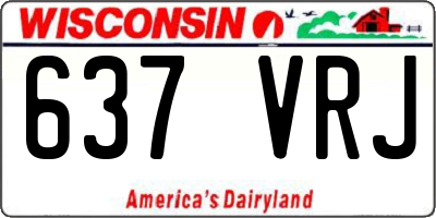 WI license plate 637VRJ