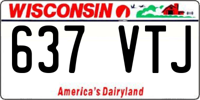 WI license plate 637VTJ