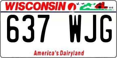 WI license plate 637WJG