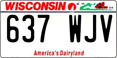 WI license plate 637WJV