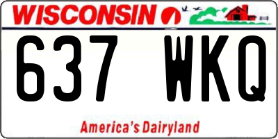 WI license plate 637WKQ