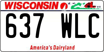 WI license plate 637WLC