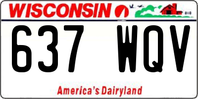 WI license plate 637WQV