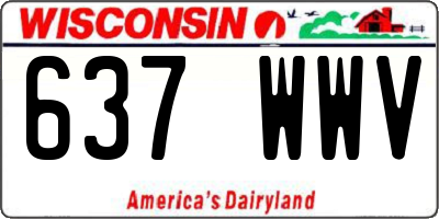 WI license plate 637WWV