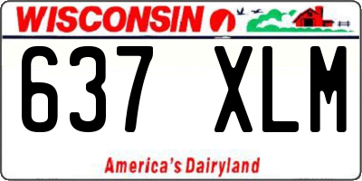 WI license plate 637XLM