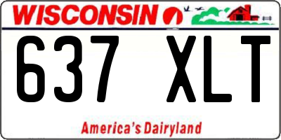 WI license plate 637XLT