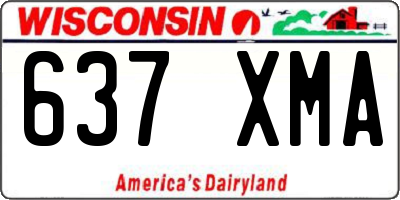 WI license plate 637XMA