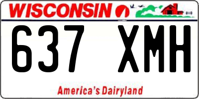 WI license plate 637XMH