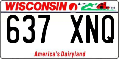 WI license plate 637XNQ