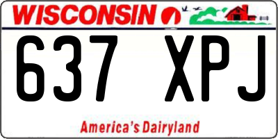 WI license plate 637XPJ