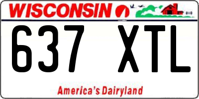 WI license plate 637XTL