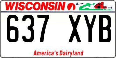 WI license plate 637XYB