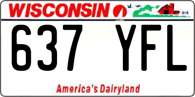 WI license plate 637YFL